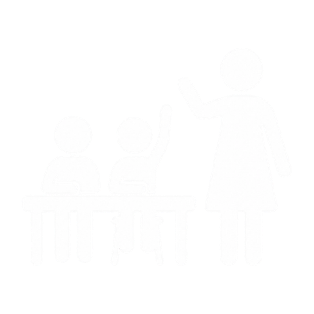 Shelter-in-Place teacher and students icon